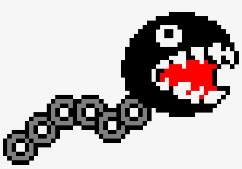 Jue - Mario Chain Chomp 8 Bit, transparent png #1648976