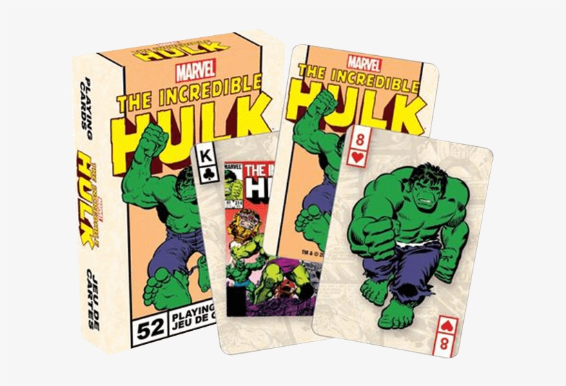 Classic Incredible Hulk Playing Cards - Hulk Playing Cards, transparent png #1648999