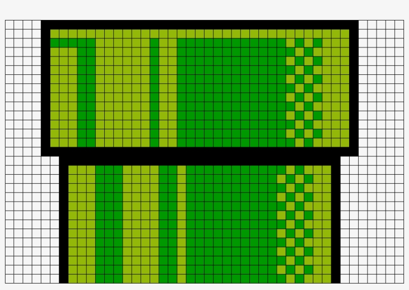 Pixel Warp Pipe From Super Mario - Piranha Plant Super Mario Bros, transparent png #1649242
