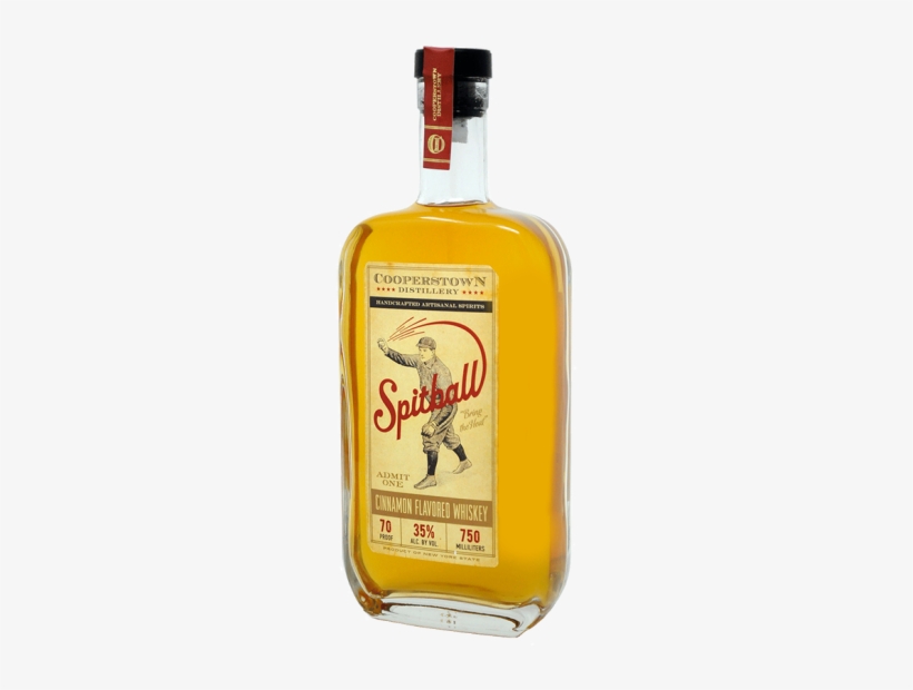 Spitball Cinnamon Whiskey By Cooperstown Distillery - Grain Whisky, transparent png #1649355