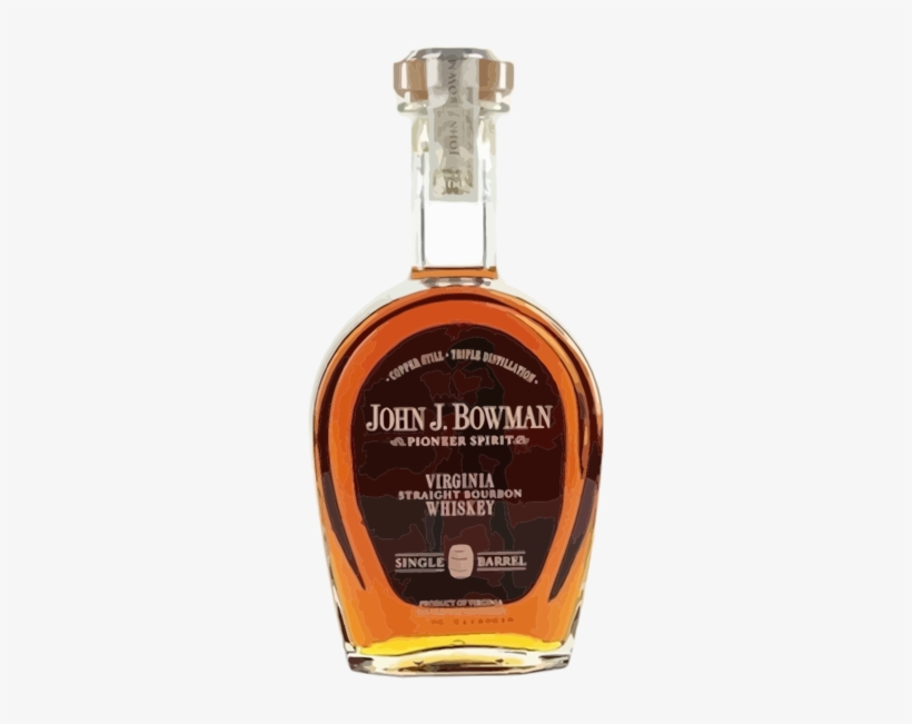 John Bowman Single Barrel Bourbon 750ml - John J. Bowman Single Barrel Bourbon Whiskey - 750, transparent png #1649424