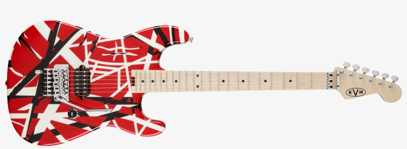 Evh® Striped Series Red With Black Stripes - Evh Striped Series Electric Guitar Red With Black Stripes, transparent png #1649806