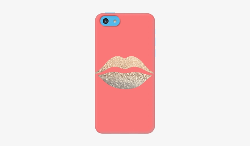 Gatsby Gold Lips Coral Case For Iphone 5c - Society6 Teal Glitter Rug - 4' X 6', transparent png #1650134