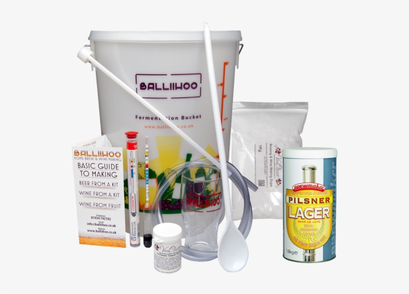 Balliihoo Basic Homebrew Starter Kit With 40 Pint Pilsner - Balliihoo Homebrew Balliihoo Basic Homebrew Starter, transparent png #1650178