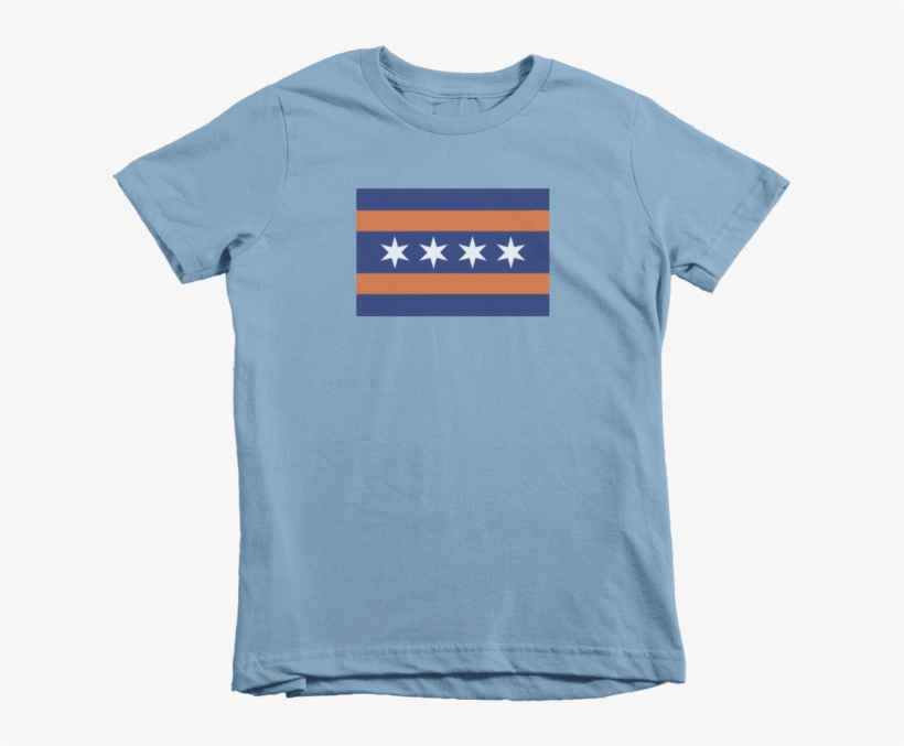 Kids Chicago Bears Flag - Orange With Navy Blue Print, transparent png #1651015