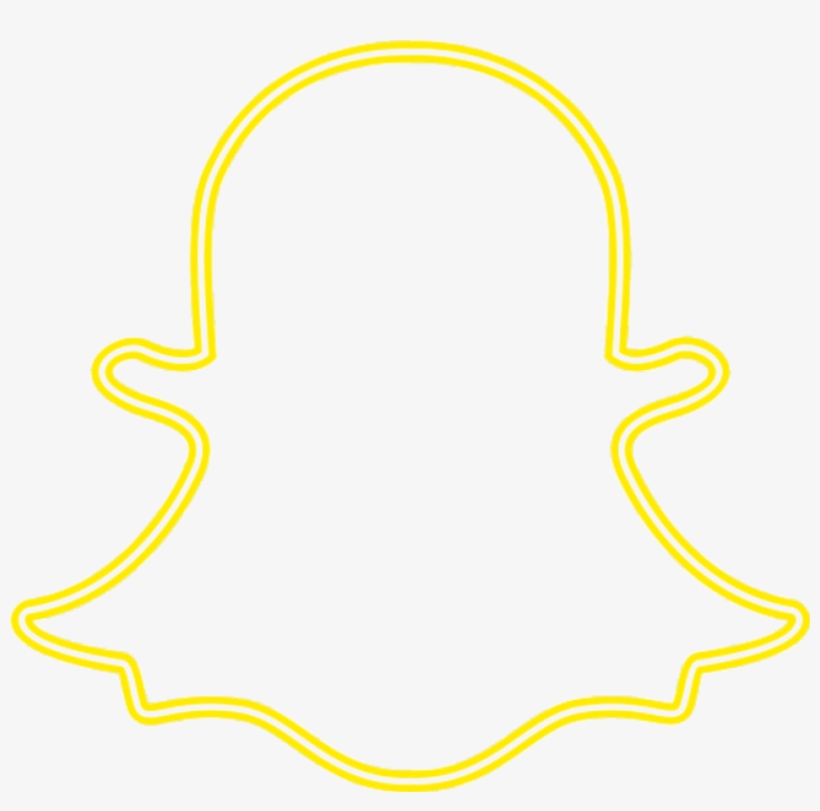 Snapchat Logo Neon Png, transparent png #1651136