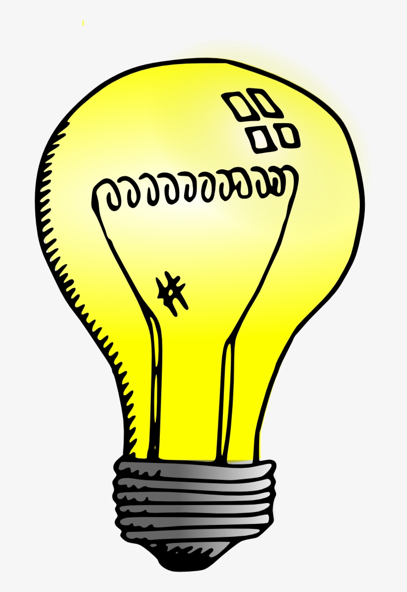 Glow Clipart Buld - Light Bulb Clip Art, transparent png #1651590