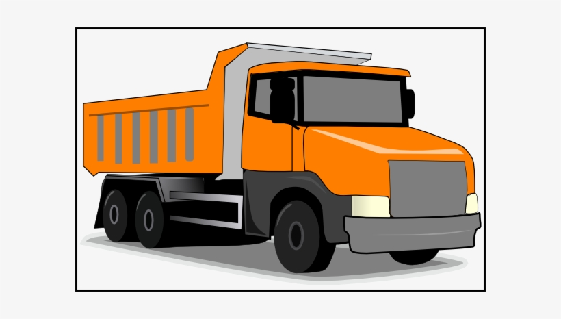 Clip Royalty Free Orange Truck - Orange Truck Clipart, transparent png #1651655