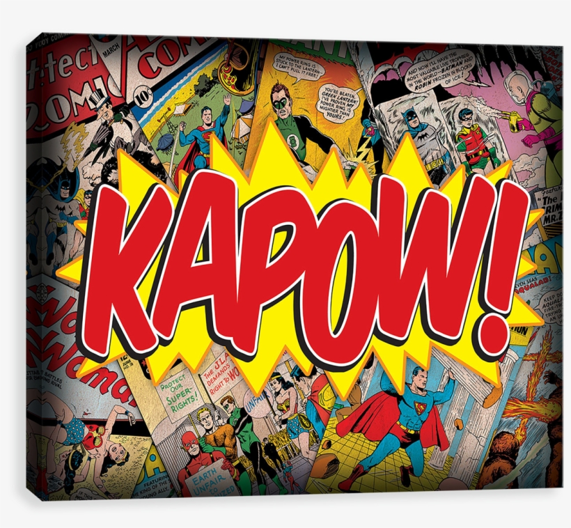 Kapow - Collage Comic De Dc Comics, transparent png #1652179