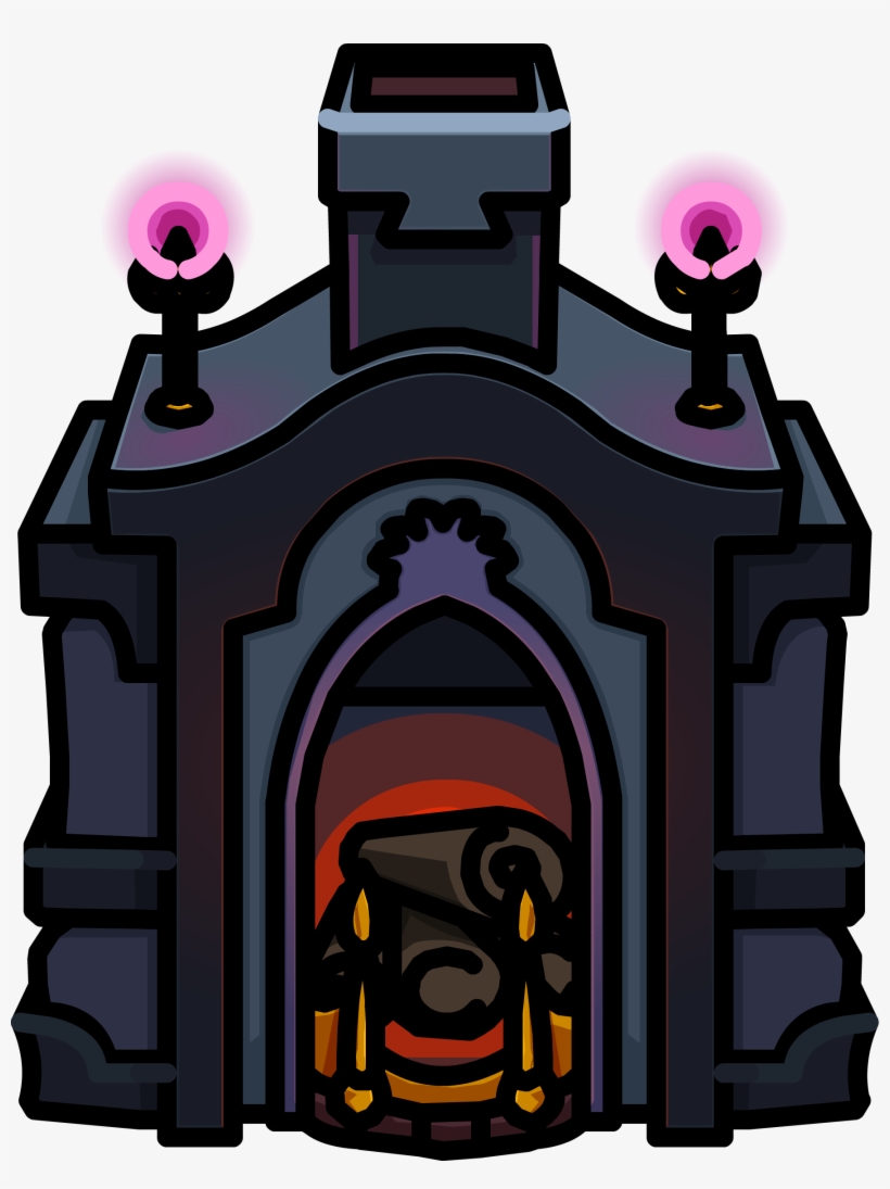 Spooky Hearth Icon - Chimenea Club Penguin, transparent png #1652582