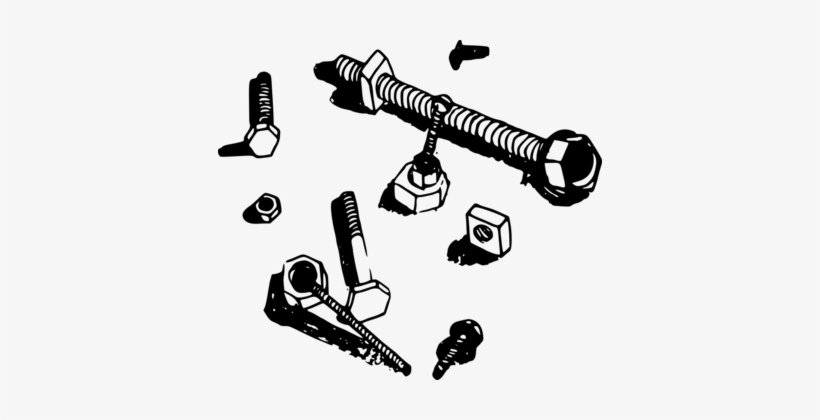 Nut Bolt Screw Computer Icons Astm A490 - Pile Of Nuts And Bolts Clipart, transparent png #1653044