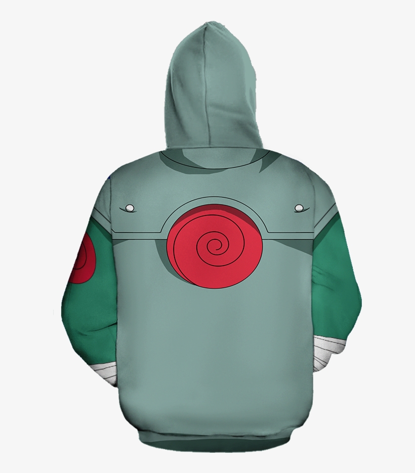Naruto Rock Lee Uniex Hoodie - Hoodie, transparent png #1653299
