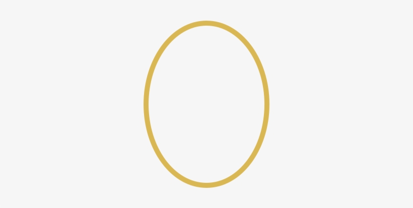 Hi There Start Over Here - Oval Gold Frame Transparent Background, transparent png #1653522