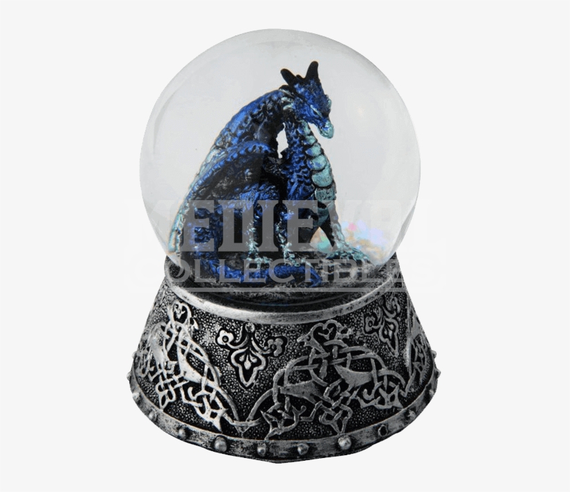 Celtic Ice Dragon Snow Globe - Snow Globe, transparent png #1653724