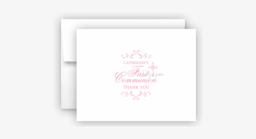 First Communion Thank You Cards Note Card Stationery - Stationery, transparent png #1653767