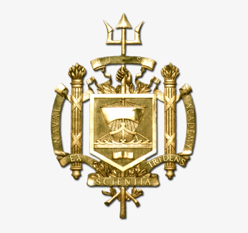 3 D Carved High Density Urethane Gold Leaf Gilded Us - United States Naval Academy Symbol, transparent png #1653852