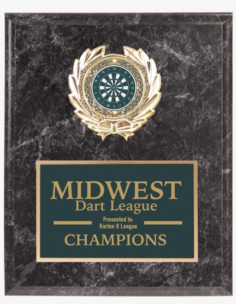Black Marble Finish Plaque With Insert, transparent png #1653879