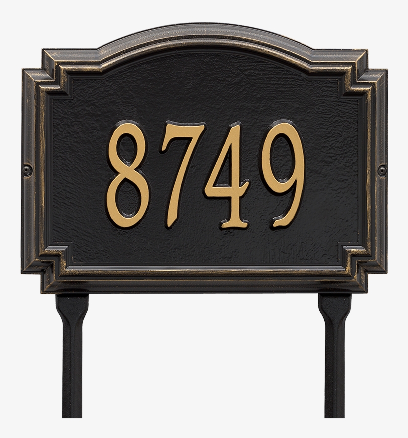 Williamsburg Standard Lawn Address Plaque, One Line - Lawn Address Plaques, transparent png #1653953