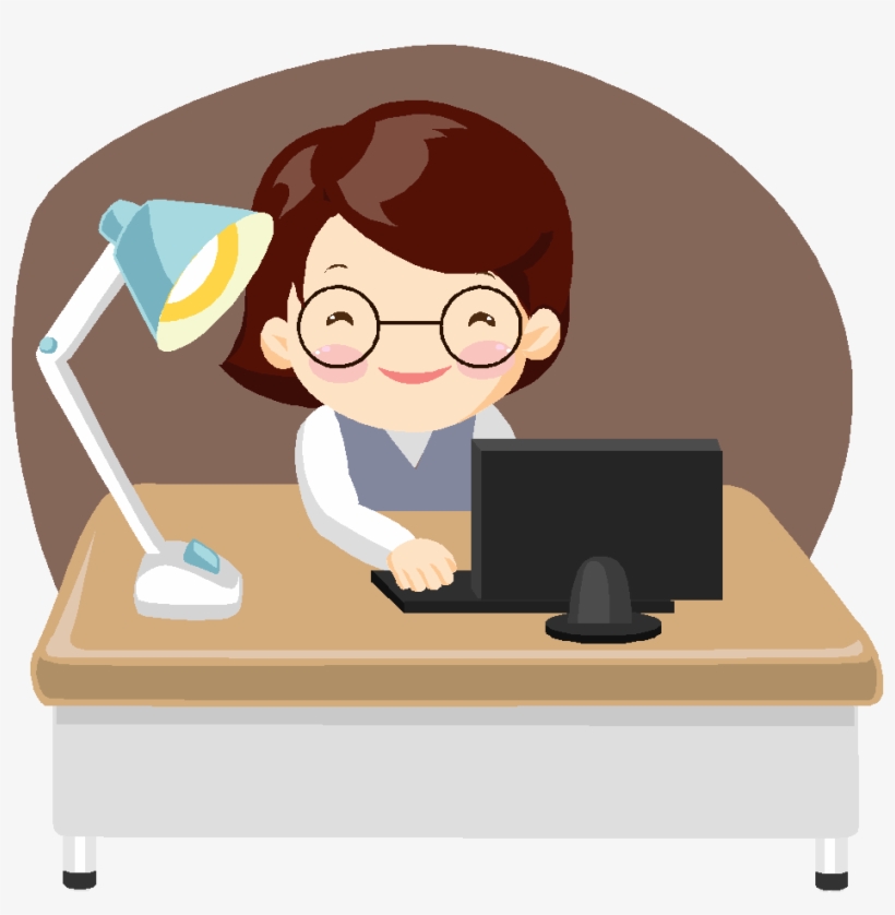 Cartoon Working In Office, transparent png #1654020