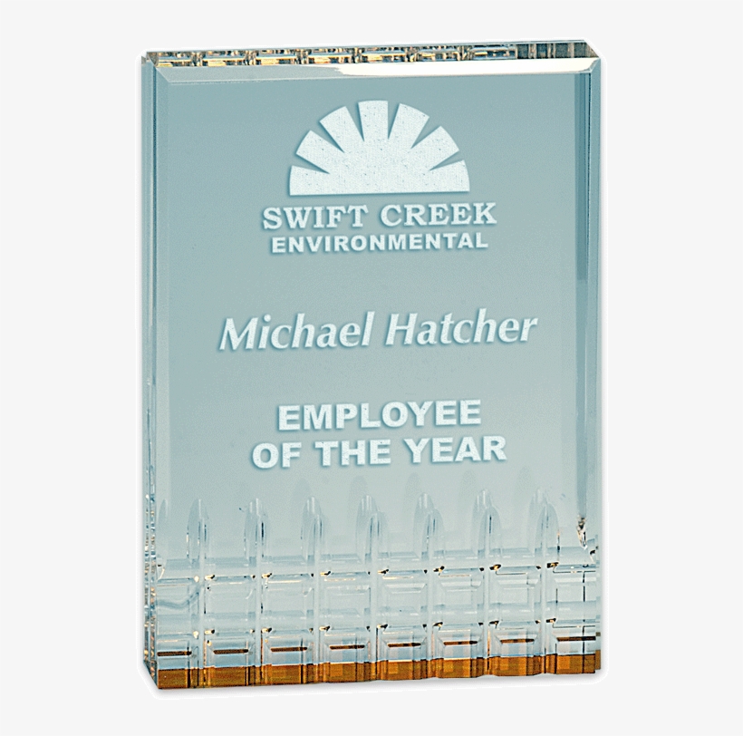 Sample Engraving Of Gold Mirage Acrylic Award - Gold, transparent png #1654139