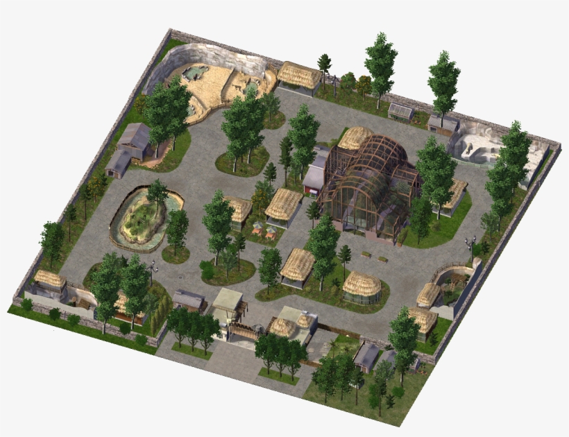 City Zoo - Aerial Photography, transparent png #1654292