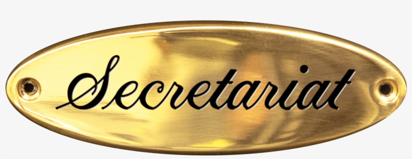 Small Oval Plaque 4 1/4″ X 1 1/2″ - Brass, transparent png #1654599