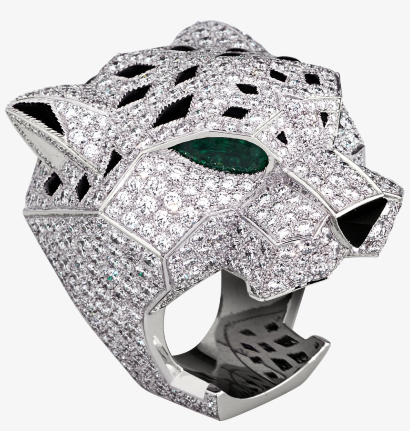 The Diamond And Onyx Panthère De Cartier Ring That - Jay Z Panther Ring, transparent png #1654621