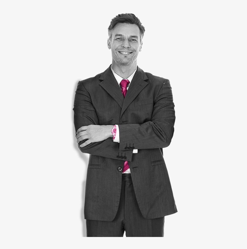 Man Pink Tie - Tuxedo, transparent png #1654732