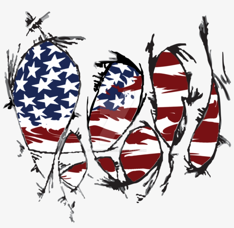 Shirt American Flag By - Ripped American Flag Drawing, transparent png #1655145