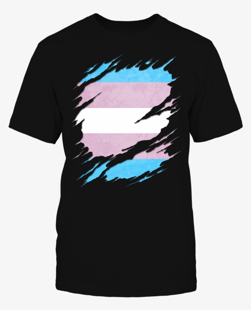 Transgender Pride Flag Ripped T Shirt, Pride Flag - Gay Bear Pride Flag Ripped T-shirt, transparent png #1655232