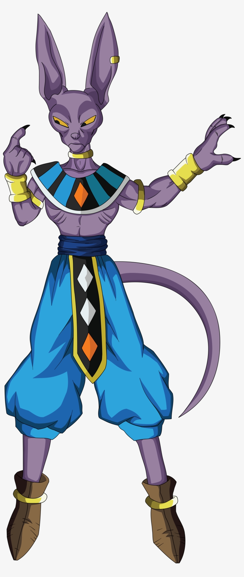 Transparent Stock Lord Beerus God Of Destruction Blocking - Lord Beerus Full Body, transparent png #1655783
