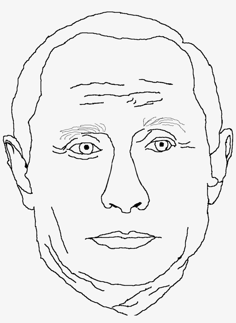 Putin Meme - Sketch, transparent png #1655862