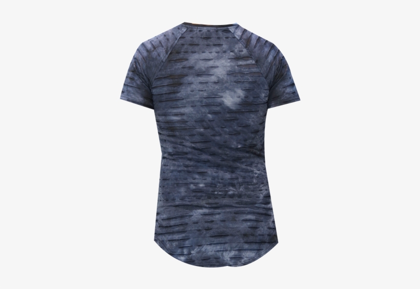 Tyedye Ripped - T-shirt - Woman, transparent png #1655979