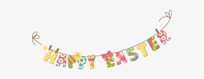 Banner Happyeaster Easter Bunnyrabbit Eastertime - Egg, transparent png #1656089
