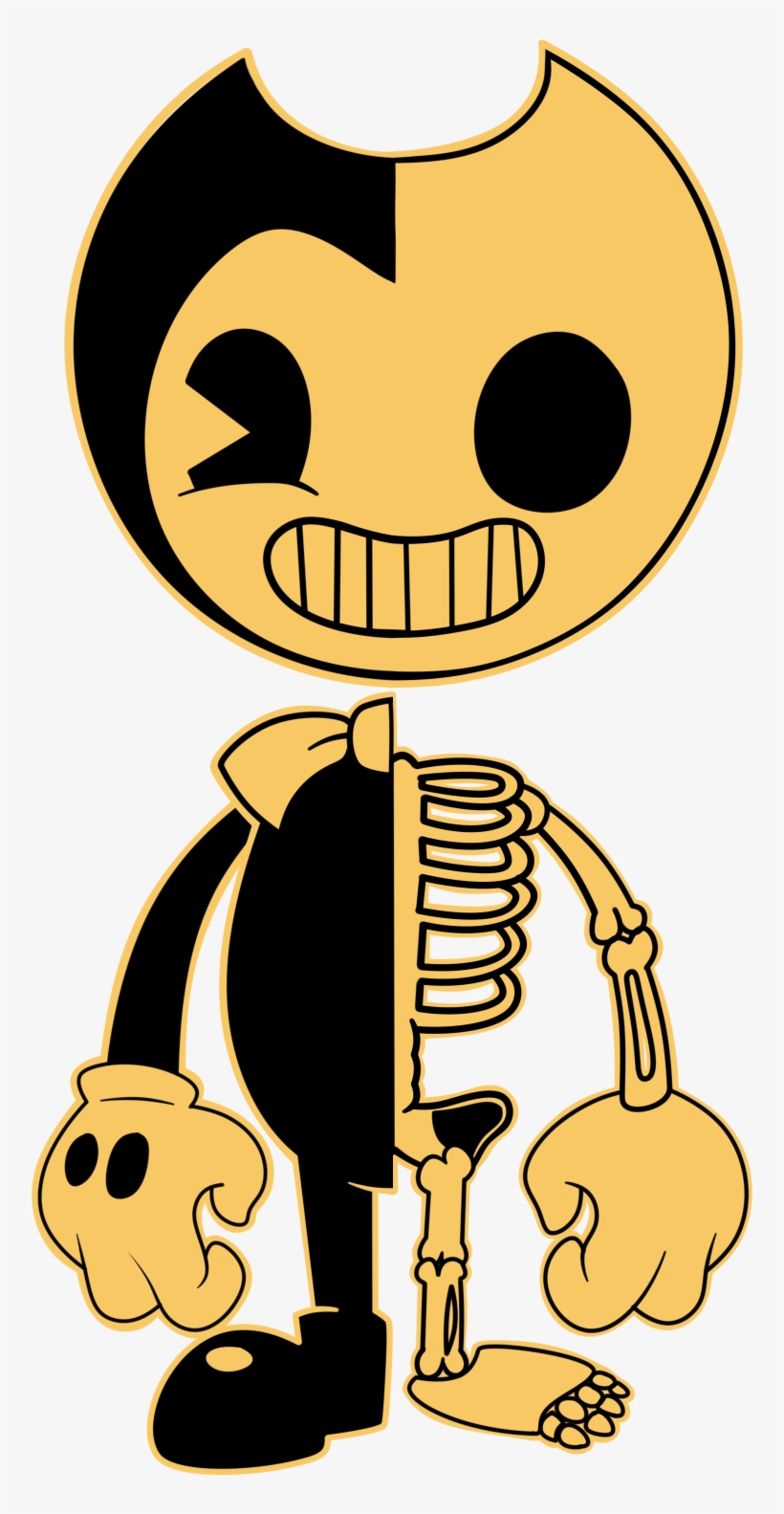 Skeletor Bendy - Bendy And The Ink Machine, transparent png #1656176