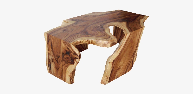 Acacia Coffee Table With Four Legs - Coffee Table Acacia Block, transparent png #1656495
