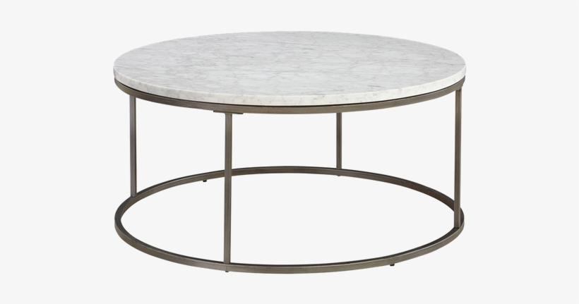 Casana 836 075, Mbw 075 Alana Round White Marble Top - White Marble Top Coffee Table, transparent png #1656498