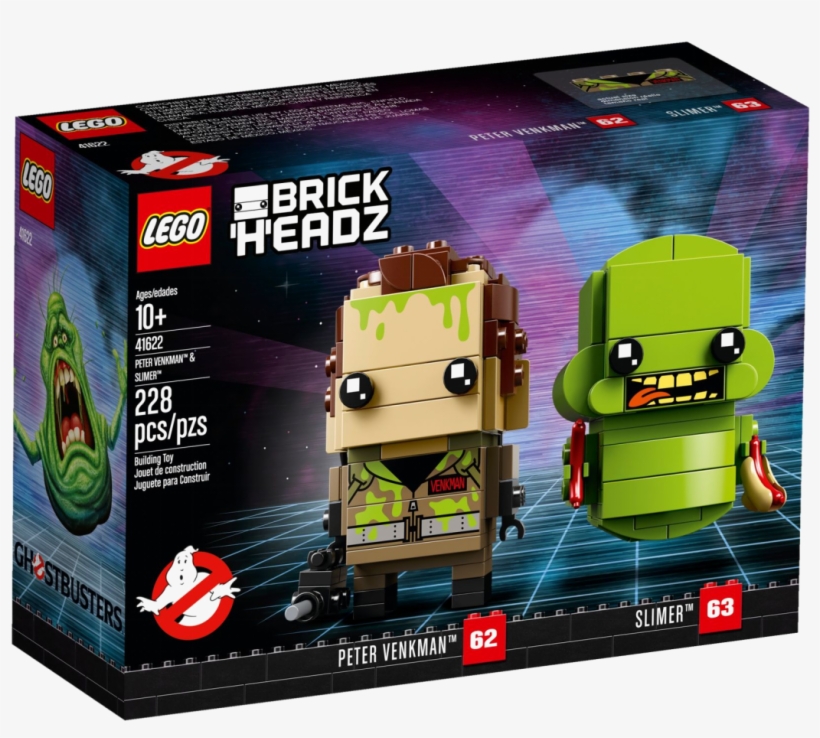 41622 Peter Venkman™ & Slimer™ - Lego Brickheadz Ghostbusters, transparent png #1656556