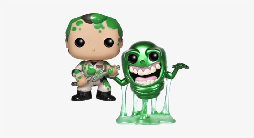 Peter Venkman & Slimer (metallic) - Slimer Pop Vinyl, transparent png #1656632