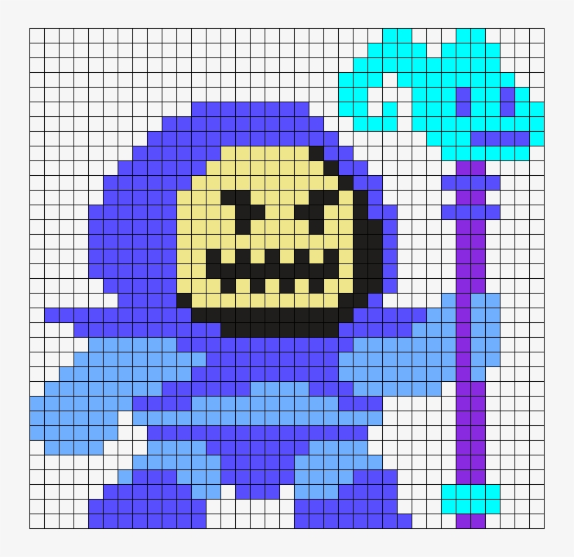 Skeletor Perler Bead Pattern / Bead Sprite - Heman Perler Bead Patterns, transparent png #1656824