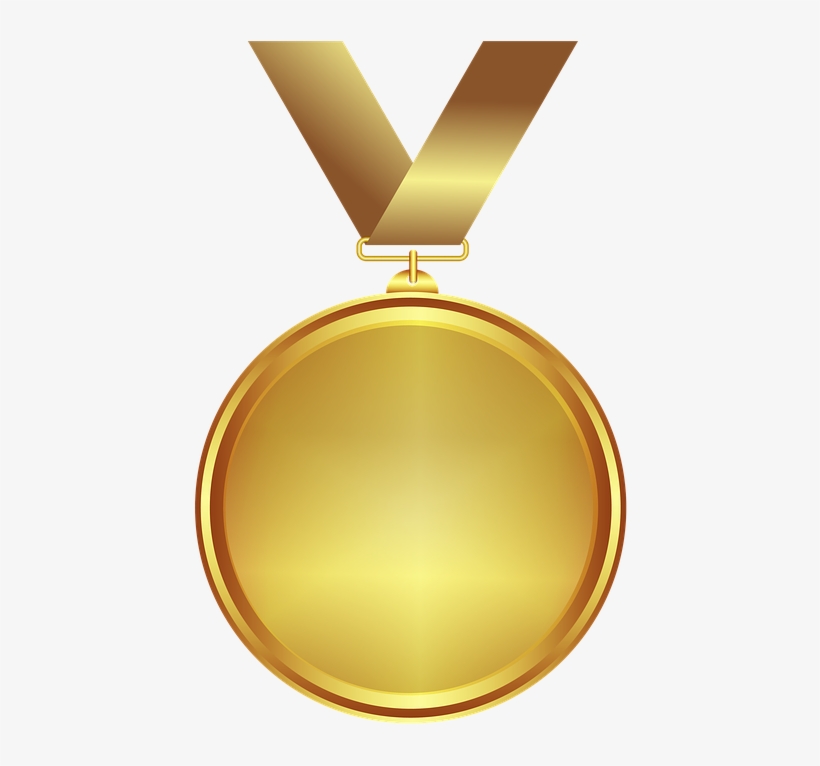 Gold Medal Png Transparent - Gold Medal, transparent png #1657087