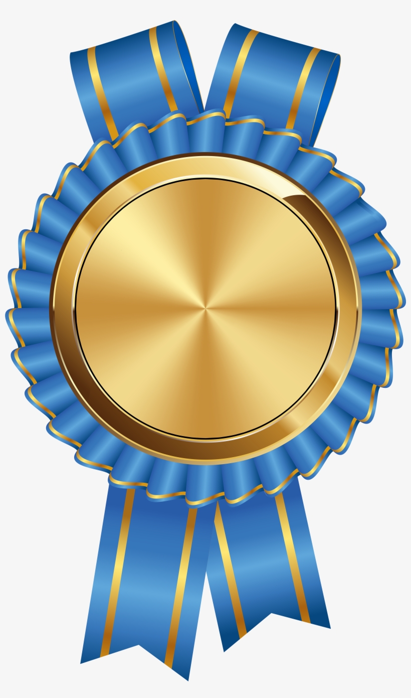 Seal Badge Gold Png - Gold And Blue Seal Png, transparent png #1657227