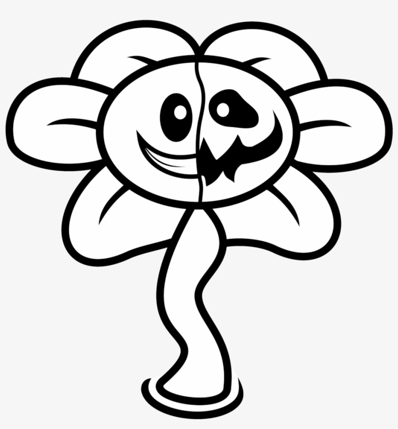 Flowey The Flower Drawing - Draw Flowey The Flower, transparent png #1657386