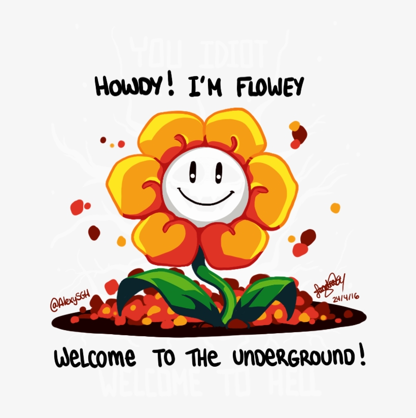 24 Apr - Howdy Im Flowey The Flower Gif, transparent png #1657539