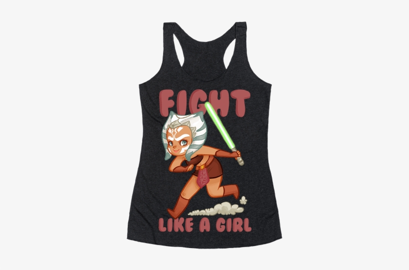 Fight Like A Girl Parody Racerback Tank Top - Gay Unicorn Shirt, transparent png #1657808