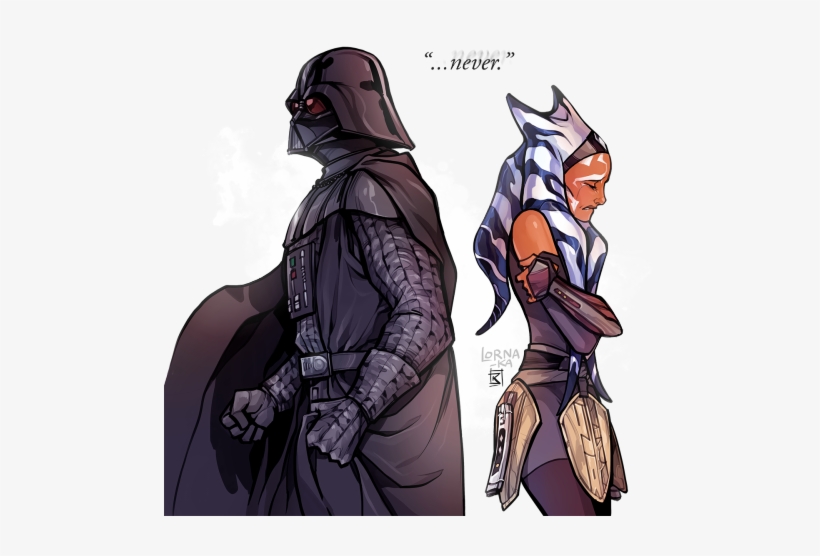 “i Would Never Let Anyone Hurt You, Ahsoka ” Part - Ahsoka And Anakin Fanart, transparent png #1657882