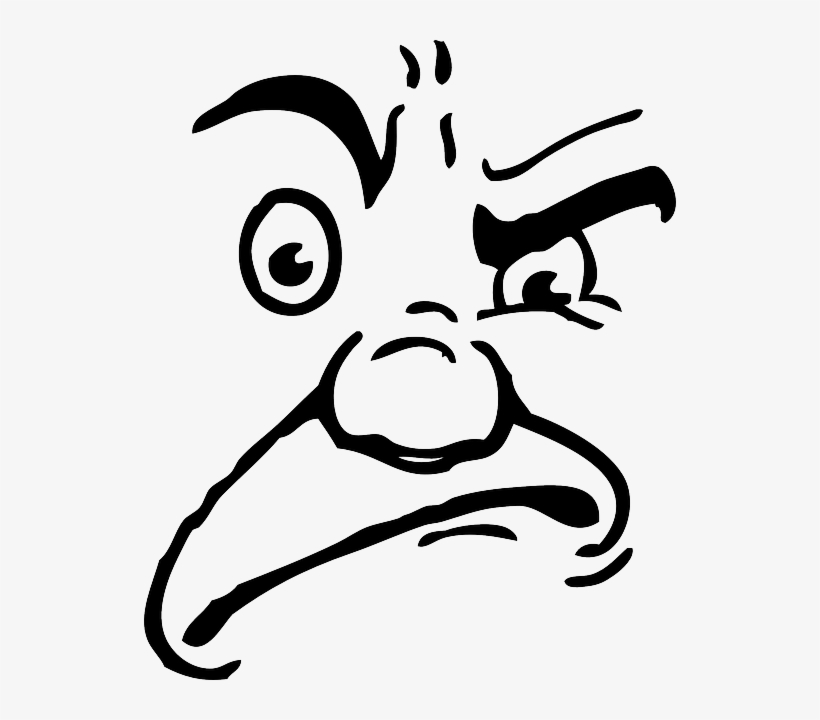 Vector Stock Face Line Drawing At Getdrawings Com Free - Angry Face Cartoon Png, transparent png #1658376