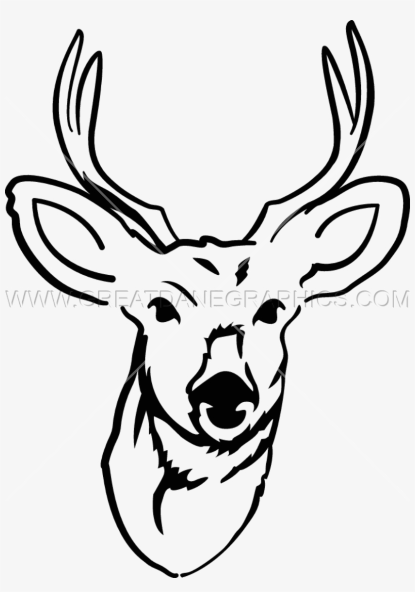 Deer Drawing Line Art Clip Art - Clip Art, transparent png #1658448