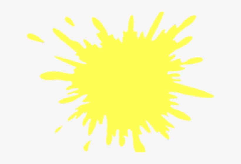 Splash Clipart Yellow - Clip Art, transparent png #1658808