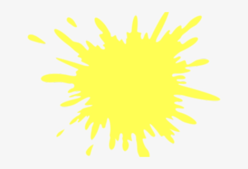 Splash Clipart Yellow - Clip Art, transparent png #1658808